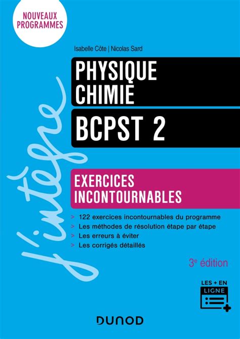 Physique-Chimie BCPST 2 - Exercices incontournables